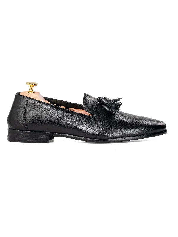 Carlo Loafer Slipper - Solid Black