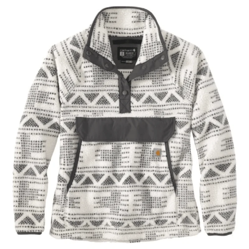 Women’s Quarter Snap Fleece Pullover - Malt Aztec