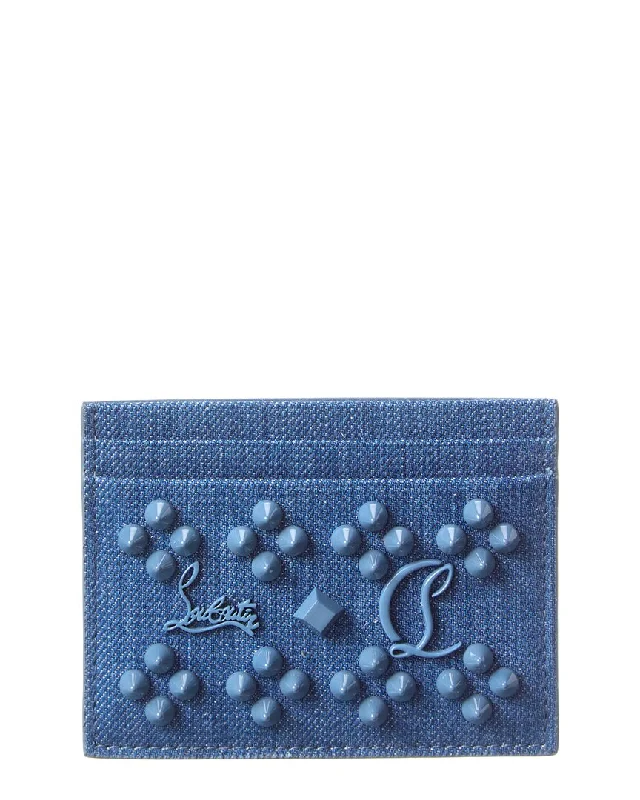 Christian Louboutin Kios Denim Card Holder