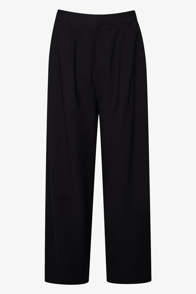 Wide Leg Soft Tailored Pant Black