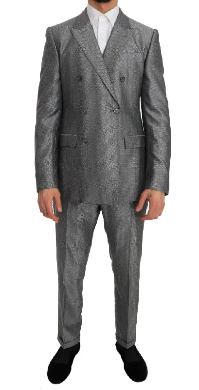 Dolce & Gabbana Elegant  Double-Breasted Men's Suit