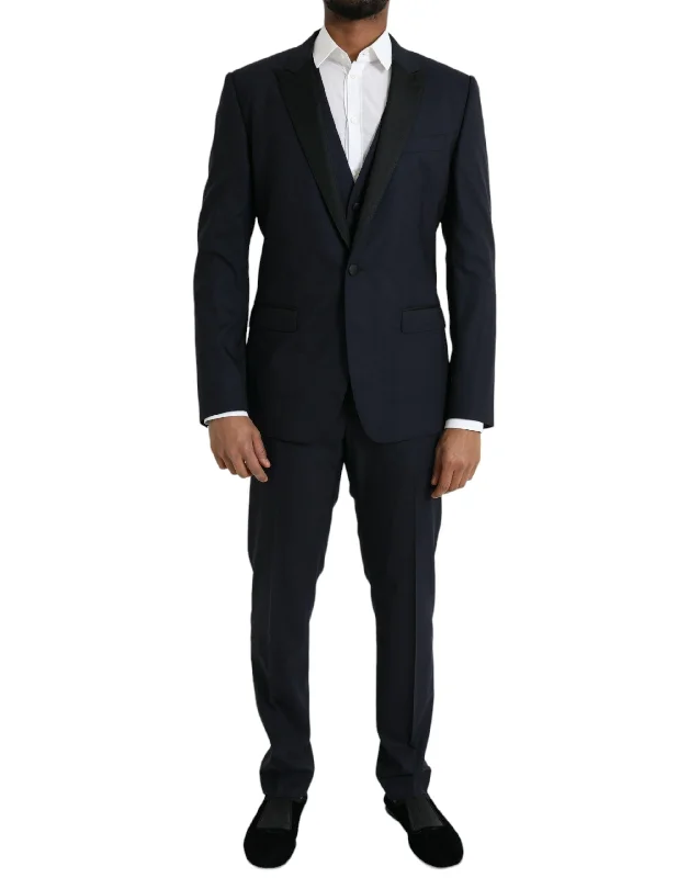 Dolce & Gabbana   MARTINI Wool Formal 3 Piece Men's Suit