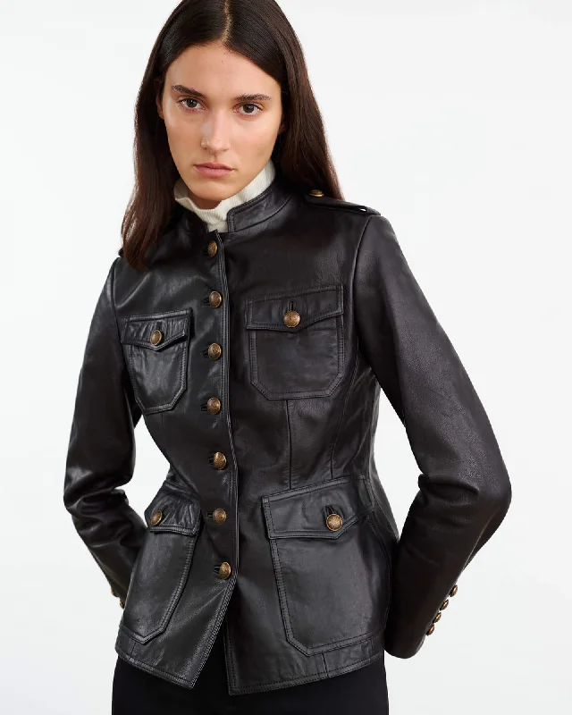 GERALDINE LEATHER JACKET